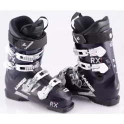 Dames Skischoenen LANGE RX 80 RTL, DARK BLUE/white, Micro, Macro, FLEX Adj, DUAL Core ( TOP Staat )