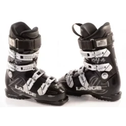 Dames Skischoenen LANGE RX 90 RTL, BLACK/white, WARM Inside, FLEX Adj. ULTIMATE Control ( TOP Staat )