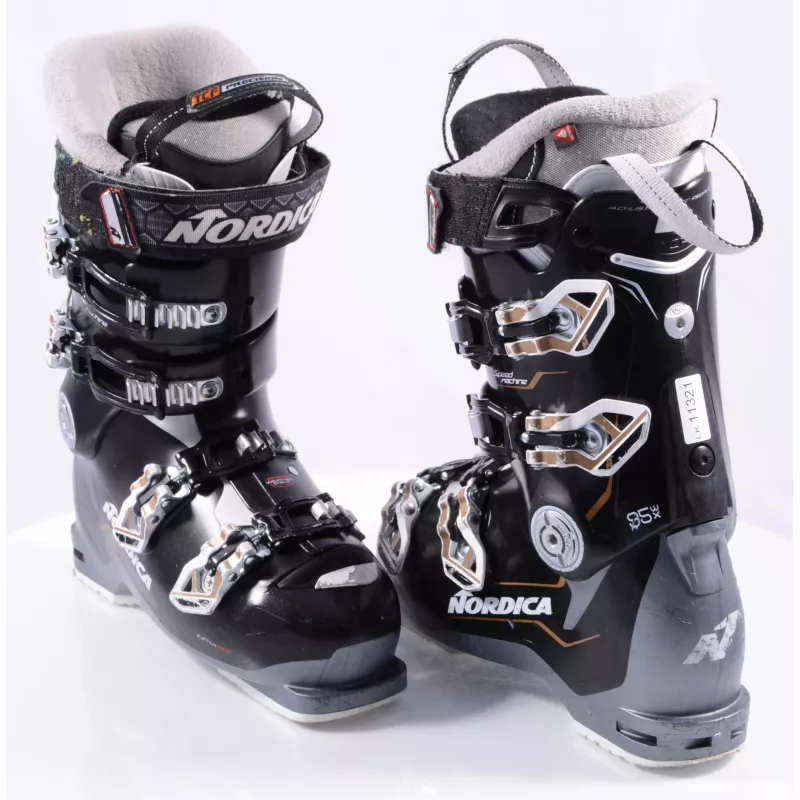 Dames Skischoenen NORDICA SPEEDMACHINE 95 W X 2021, Grip Walk, Tri-force Shell, 3D Cork Fit Liner, Black/white - Afbeelding 7