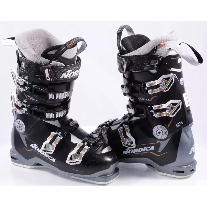 Dames Skischoenen NORDICA SPEEDMACHINE 95 W X 2021, Grip Walk, Tri-force Shell, 3D Cork Fit Liner, Black/white