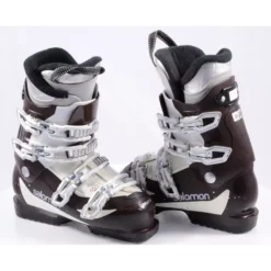 Dames Skischoenen SALOMON DIVINE 550, Extended Lever, Comfortable Slipper, Brown/white