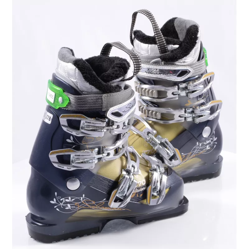 Dames Skischoenen SALOMON DIVINE 770, Extended Lever, Micro, Macro, Canting, Black/gold - Afbeelding 3