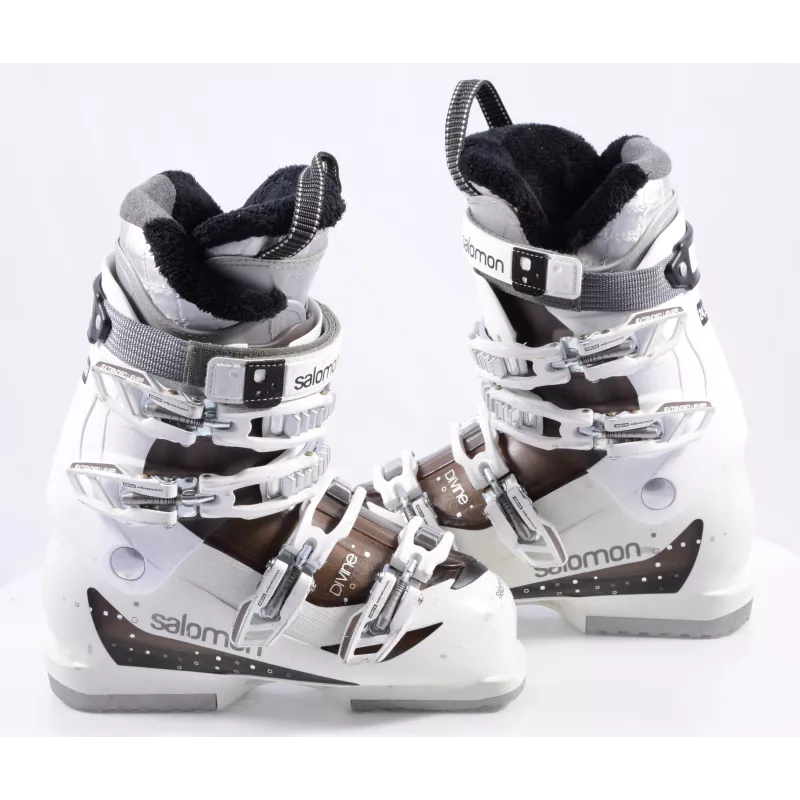 Dames Skischoenen SALOMON DIVINE 770, Extended Lever, Micro, Macro, White/transparent Brown - Afbeelding 2