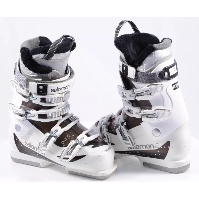 Dames Skischoenen SALOMON DIVINE 770, Extended Lever, Micro, Macro, White/transparent Brown