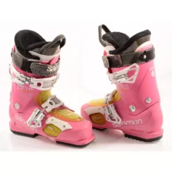 Dames Skischoenen SALOMON FOCUS Pink, AUTO CUSTOM SHELL, OVERSIZED LEVER, Micro, Macro