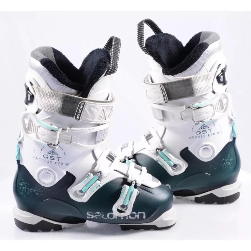 Dames Skischoenen SALOMON QST QUEST ACCESS R70 W 2019, Hike & Ride, SKI/WALK, Macro, Blue/white - Afbeelding 2