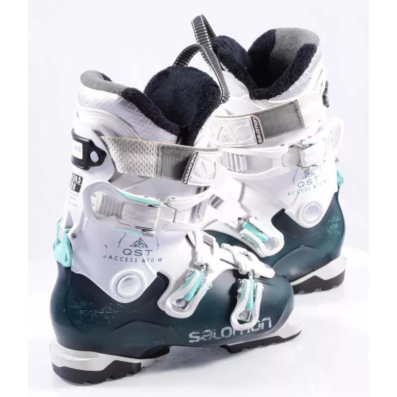 Dames Skischoenen SALOMON QST QUEST ACCESS R70 W 2019, Hike & Ride, SKI/WALK, Macro, Blue/white - Afbeelding 3