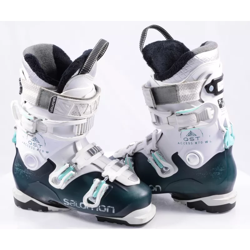 Dames Skischoenen SALOMON QST QUEST ACCESS R70 W 2019, Hike & Ride, SKI/WALK, Macro, Blue/white