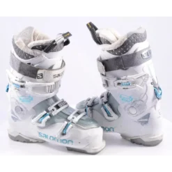 Dames Skischoenen SALOMON QUEST ACCESS 50 W, SKI/WALK, Oversized Lever, My Custom Fit, Micro, White/blue