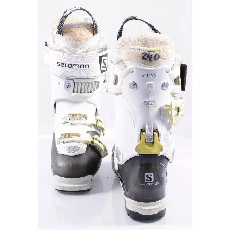 Dames Skischoenen SALOMON QUEST ACCESS 80 W, SKI/WALK, Magnesium Backbone, Micro, Grey/white/yellow ( TOP Staat ) - Afbeelding 4