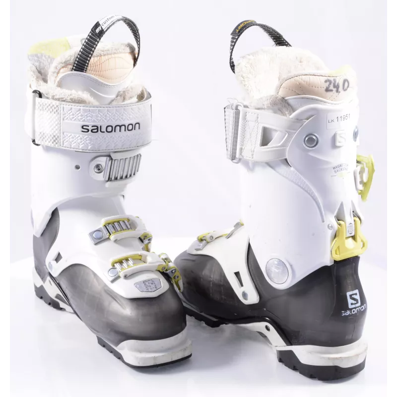 Dames Skischoenen SALOMON QUEST ACCESS 80 W, SKI/WALK, Magnesium Backbone, Micro, Grey/white/yellow ( TOP Staat ) - Afbeelding 5