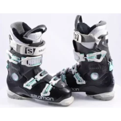 Dames Skischoenen SALOMON QUEST ACCESS HS W, SKI/WALK, Oversized Lever, Micro, Black/turquoise ( TOP Staat )