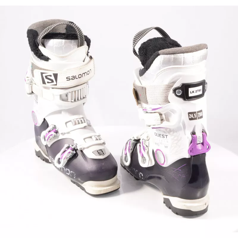 Dames Skischoenen SALOMON QUEST ACCESS R70 W Purple/white, SKI/WALK, Ratchet Buckle, Micro, Macro - Afbeelding 5