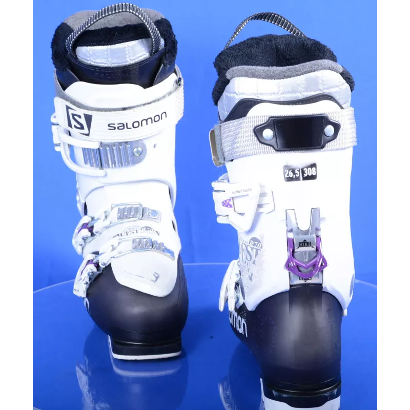 Dames Skischoenen SALOMON QUEST ACCESS R70 W, SKI/WALK, Ratchet Buckle, Black/purple - Afbeelding 3