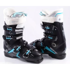 Dames Skischoenen SALOMON S/PRO 80 W, Coreframe, Oversized Pivot, Sense Amplifier, Black/turquoise
