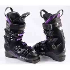 Dames Skischoenen SALOMON X MAX 120 W, Custom Shell, Oversized Pivot, Black/purple