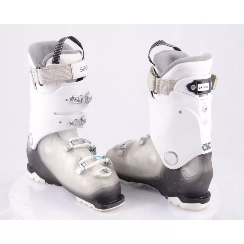 Dames Skischoenen SALOMON X PRO R70 W, WIDE, WHITE/turq., CALF Adj., OVERSIZED Pivot, Micro, Macro - Afbeelding 4