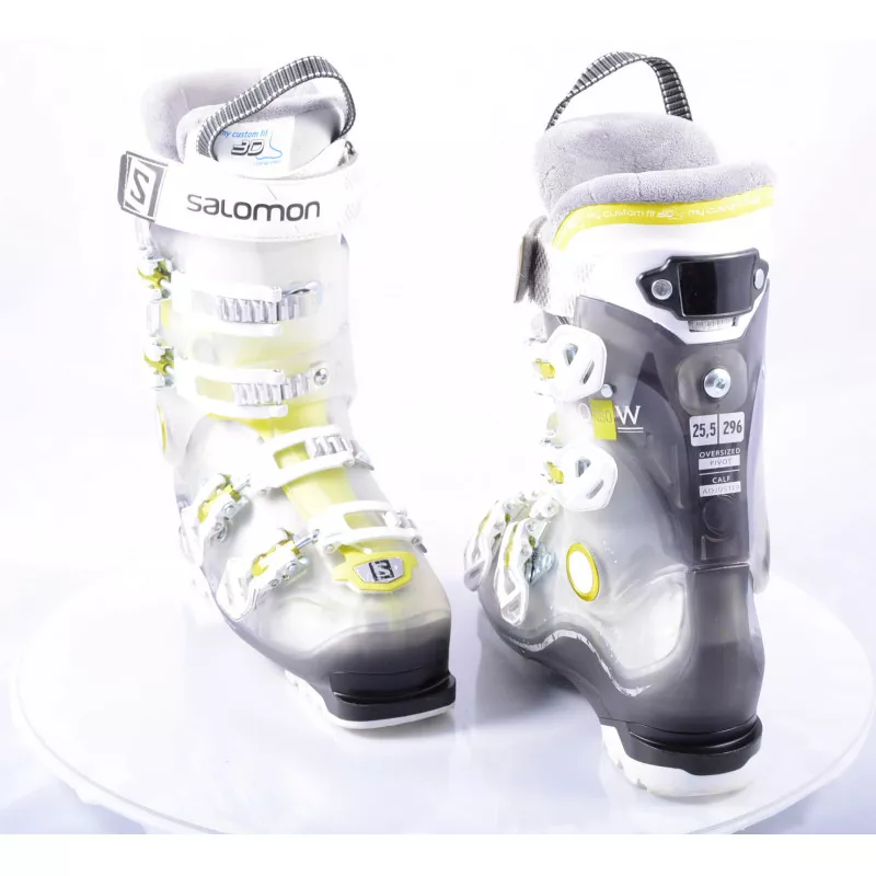 Dames Skischoenen SALOMON X PRO R80 W, Transp/yellow, CALF Adj., MY CUSTOM FIT 3D, Micro, Macro ( TOP Staat ) - Afbeelding 6