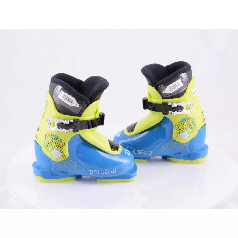Kinder Skischoenen DALBELLO CXR 1, 2019 Ratchet Buckle, BLUE/yellow ( TOP Staat ) - Afbeelding 2