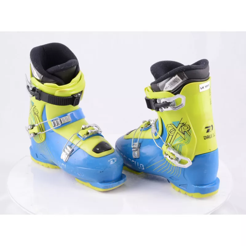 Kinder Skischoenen DALBELLO CXR 3, 2019 Ratchet Buckle, BLUE/yellow ( TOP Staat ) - Afbeelding 4