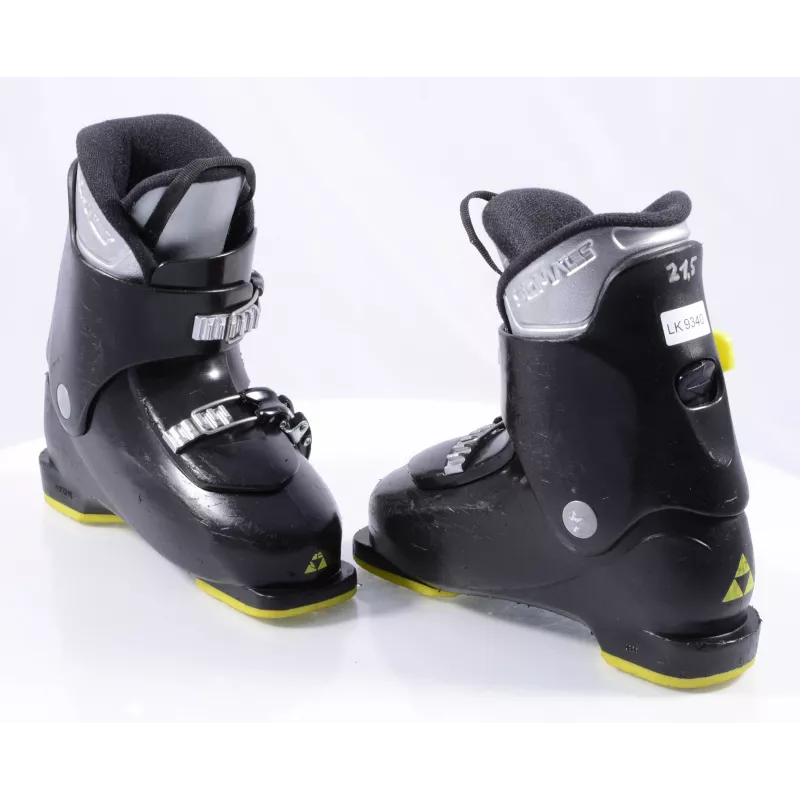 Kinder Skischoenen FISCHER RC4 Jr 20, Thermoshape, BLACK/yellow - Afbeelding 5