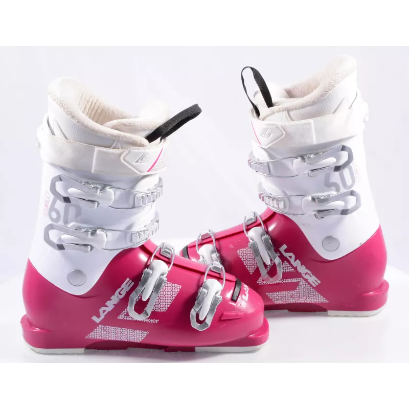 Kinder Skischoenen LANGE STARLET RSJ 60, 2019, WHITE/pink ( TOP Staat ) - Afbeelding 2