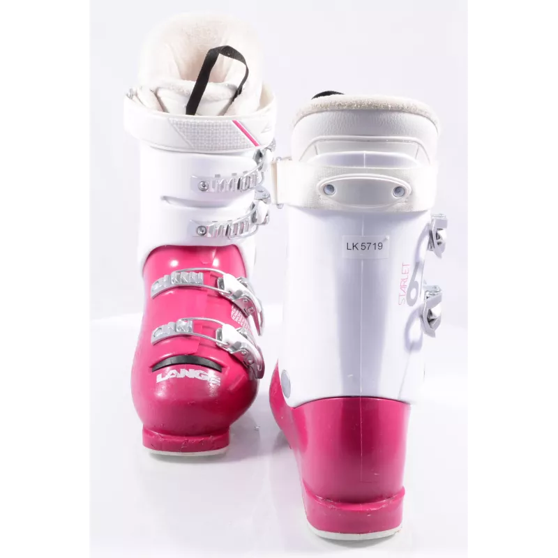 Kinder Skischoenen LANGE STARLET RSJ 60, 2019, WHITE/pink ( TOP Staat ) - Afbeelding 4