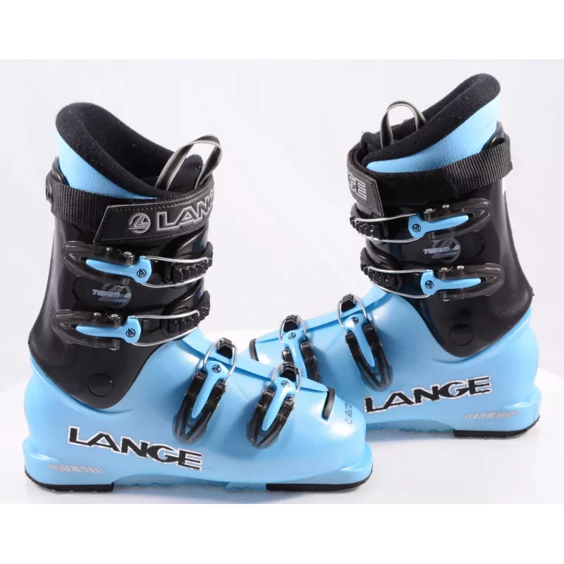 Kinder Skischoenen LANGE TEAM 8, RATCHET BUCKLE, BLUE - Afbeelding 2
