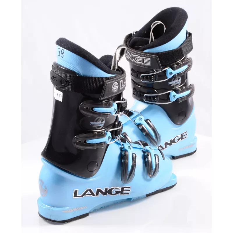 Kinder Skischoenen LANGE TEAM 8, RATCHET BUCKLE, BLUE - Afbeelding 3