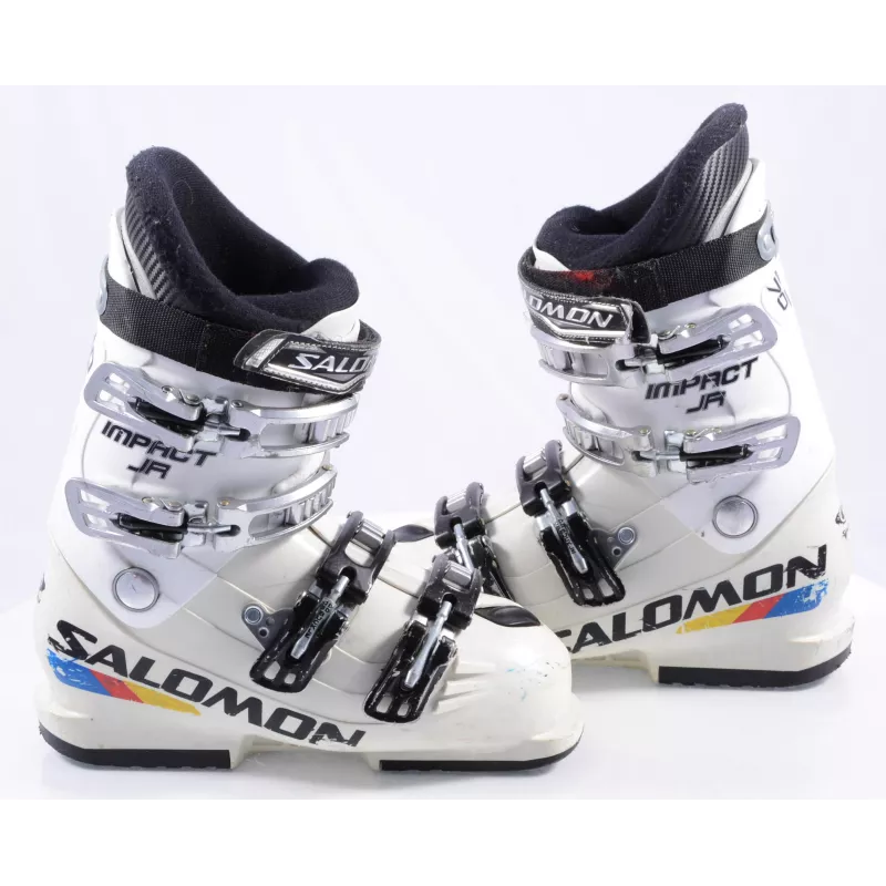 Kinder Skischoenen SALOMON IMPACT JR, Energyzer 70, 3D Buckle, White - Afbeelding 2