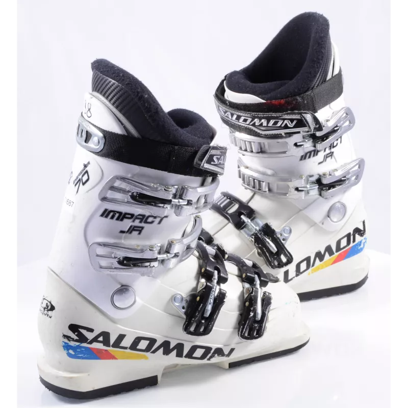 Kinder Skischoenen SALOMON IMPACT JR, Energyzer 70, 3D Buckle, White - Afbeelding 3