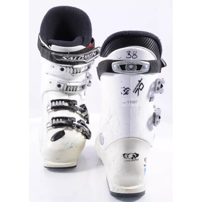 Kinder Skischoenen SALOMON IMPACT JR, Energyzer 70, 3D Buckle, White - Afbeelding 4