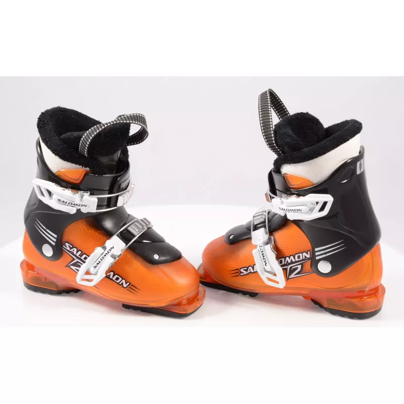 Kinder Skischoenen SALOMON TEAM T2 Orange, Ratchet Buckle