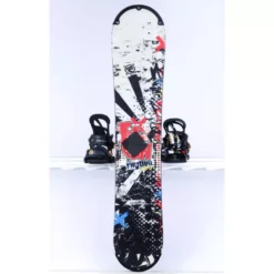 Kinder Snowboard FLOW RHYTHM, Black/white/red, WOODCORE, Sidewall, HYBRID/rocker