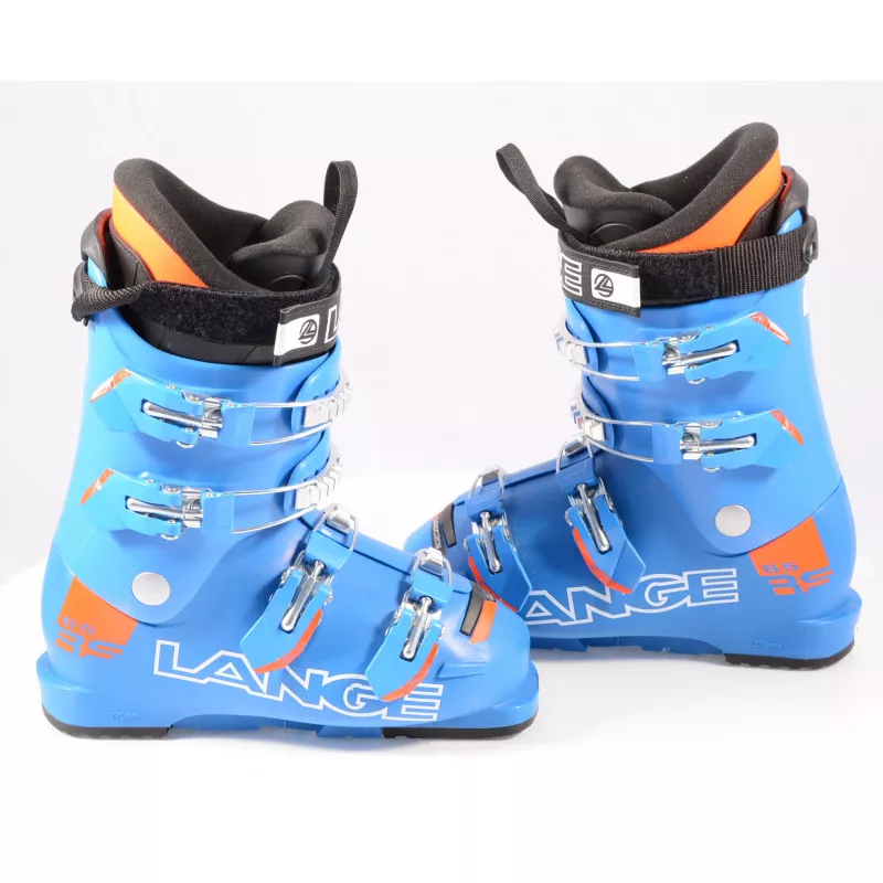Nieuwe Kinder Skischoenen LANGE RS 65 RACE Blue/orange ( NIEUW ) - Afbeelding 2