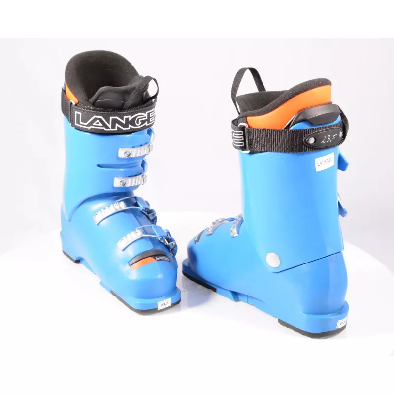 Nieuwe Kinder Skischoenen LANGE RS 65 RACE Blue/orange ( NIEUW ) - Afbeelding 4