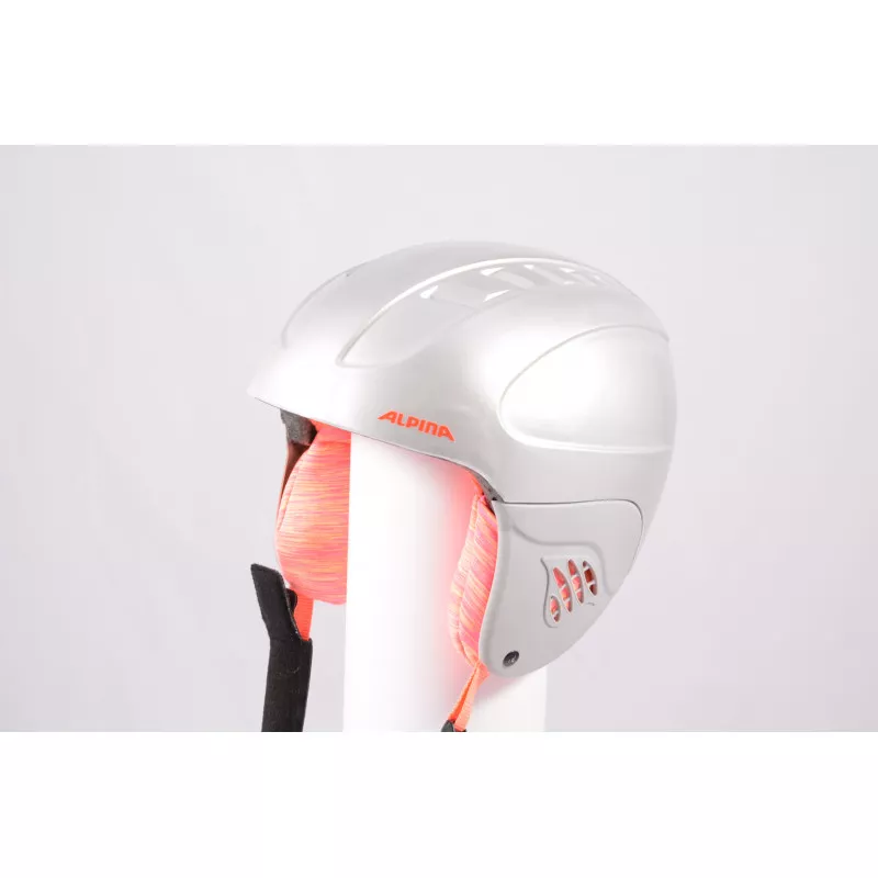Skihelm/snowboardhelm ALPINA CARAT 2019, Silver/orange, Verstelbaar ( TOP Staat ) - Afbeelding 7