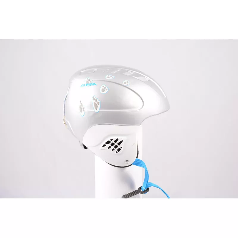 Skihelm/snowboardhelm ALPINA CARAT BEAR, Silver, Verstelbaar ( TOP Staat ) - Afbeelding 2