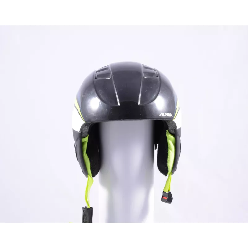 Skihelm/snowboardhelm ALPINA CARAT Black/white/lime, Verstelbaar - Afbeelding 7
