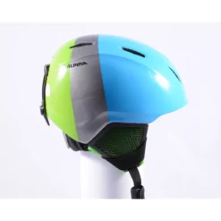 Skihelm/snowboardhelm ALPINA CARAT LX, Blue/green, Verstelbaar