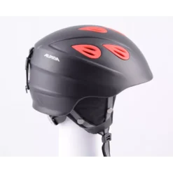 Skihelm/snowboardhelm ALPINA JUNTA 2.0 Black/red 2019, Verstelbaar
