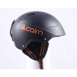 Skihelm/snowboardhelm CAIRN LOC-ACTIVE JUNIOR, Matte Black/orange, Verstelbaar