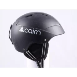 Skihelm/snowboardhelm CAIRN LOC-ACTIVE, Matte Black/white, Verstelbaar