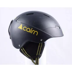 Skihelm/snowboardhelm CAIRN LOC-ACTIVE, Matte Black/yellow, Verstelbaar
