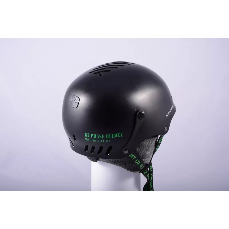 Skihelm/snowboardhelm K2 PHASE, BLACK/green, Verstelbaar ( TOP Staat ) - Afbeelding 2
