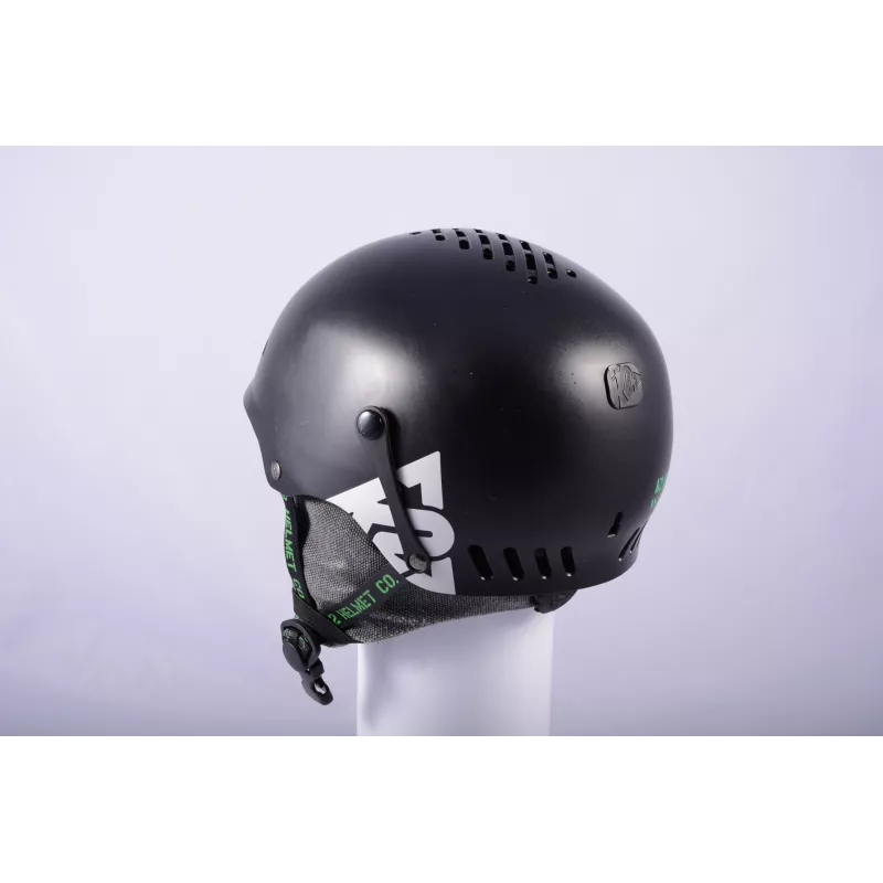 Skihelm/snowboardhelm K2 PHASE, BLACK/green, Verstelbaar ( TOP Staat ) - Afbeelding 4