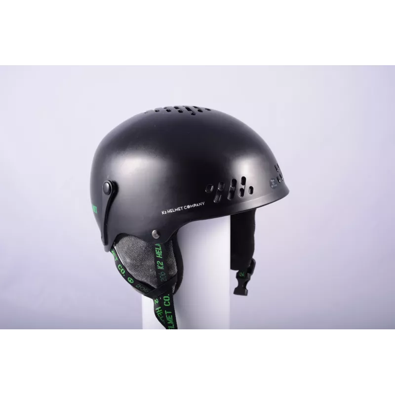 Skihelm/snowboardhelm K2 PHASE, BLACK/green, Verstelbaar ( TOP Staat ) - Afbeelding 8