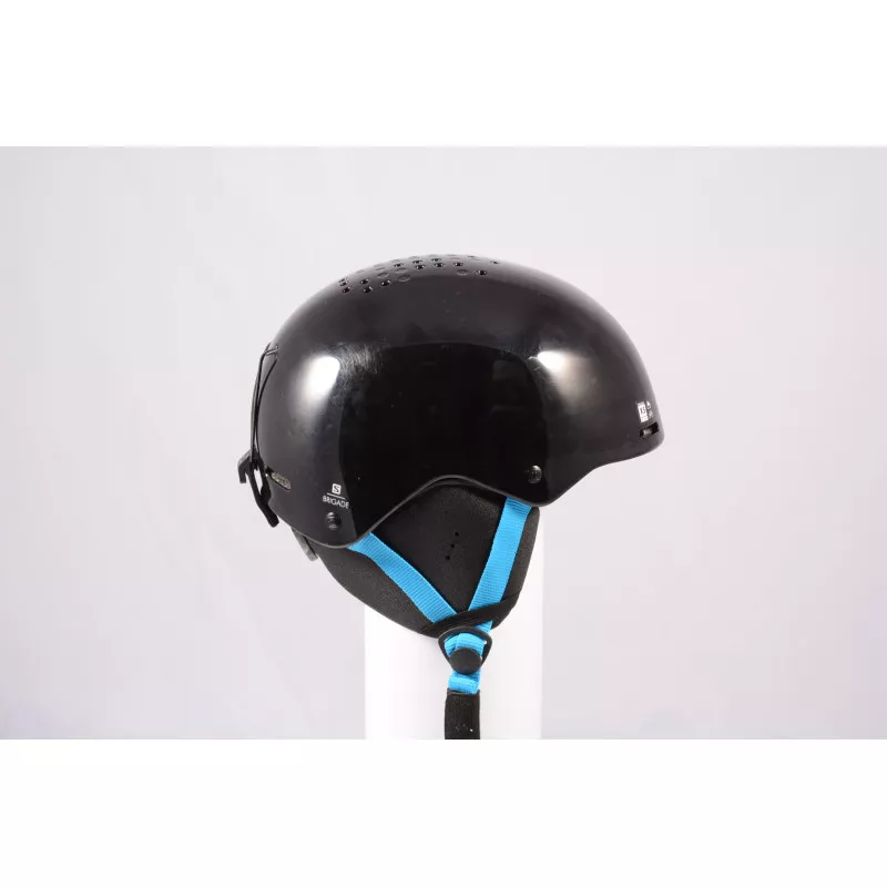 Skihelm/snowboardhelm SALOMON BRIGADE 2020, Black/blue, Verstelbaar ( TOP Staat ) - Afbeelding 2