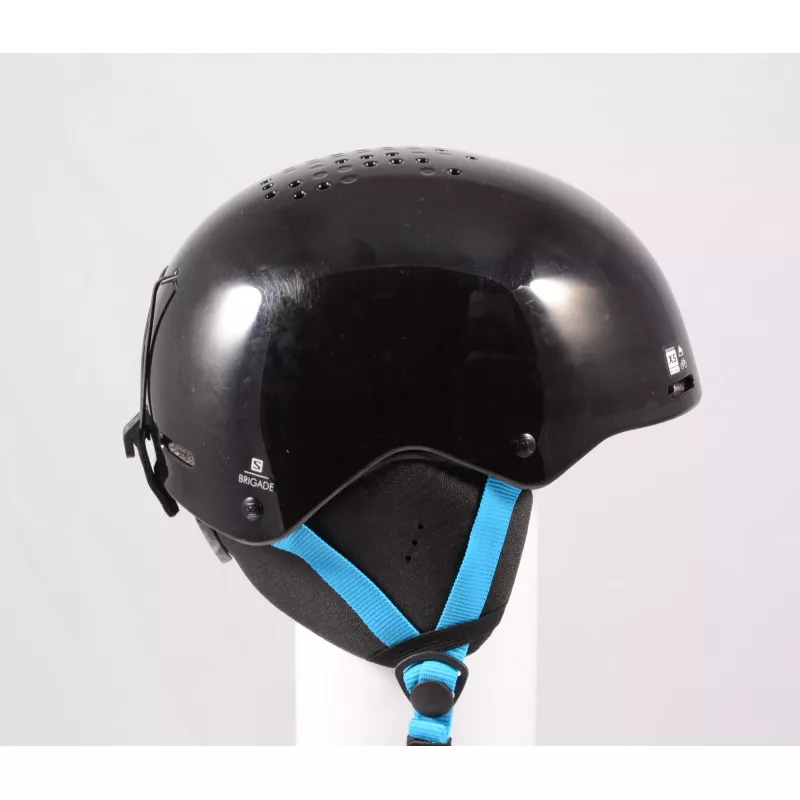 Skihelm/snowboardhelm SALOMON BRIGADE 2020, Black/blue, Verstelbaar ( TOP Staat )