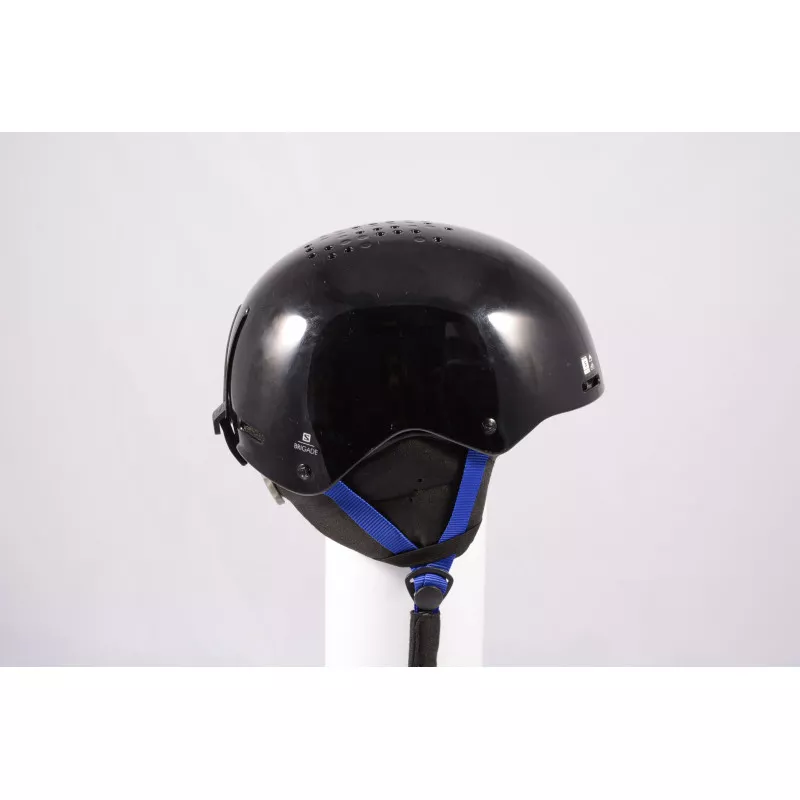 Skihelm/snowboardhelm SALOMON BRIGADE 2020, Black/dark Blue, Verstelbaar ( TOP Staat ) - Afbeelding 2